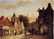 unknow artist European city landscape, street landsacpe, construction, frontstore, building and architecture. 111 oil painting on canvas